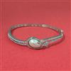 Cz Moti Kada With 2 Tone Rhodium Plating