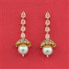 Cz Classic Earring With 2 Tone Plating