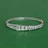 Cz Delicate Kada With Rhodium Plating