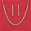 Cz Classic Necklace Set With 2 Tone Plating
