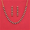Cz Classic Necklace Set With 2 Tone Plating