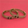 Cz Classic Bangles With Mehndi Plating