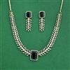 Cz Classic Necklace Set With Mehndi Plating
