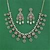 Cz Classic Necklace Set With Mehndi Plating