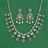 Cz Classic Necklace Set With Mehndi Plating
