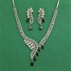 Cz Classic Necklace Set With Mehndi Plating