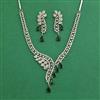Cz Classic Necklace Set With Mehndi Plating