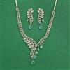 Cz Classic Necklace Set With Mehndi Plating