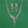 Cz Classic Necklace Set With Mehndi Plating
