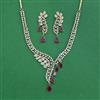 Cz Classic Necklace Set With Mehndi Plating