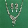 Cz Classic Necklace Set With Mehndi Plating