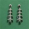 Cz Classic Earring With Mehndi Plating