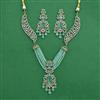 Cz Classic Necklace Set With Mehndi Plating