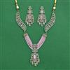Cz Classic Necklace Set With Mehndi Plating
