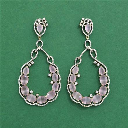Cz Classic Earring With Mehndi Plating