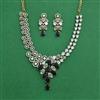 Cz Classic Necklace Set With Mehndi Plating
