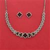 Cubic Zirconia Classic Necklace With Rhodium Plating