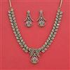 Cubic Zirconia Classic Necklace With Mehndi Plating