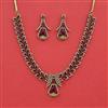Cubic Zirconia Classic Necklace With Mehndi Plating