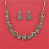 Cubic Zirconia Classic Necklace With Mehndi Plating