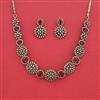 Cubic Zirconia Classic Necklace With Mehndi Plating