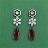 Cz Classic Earring With Black Rose Plating