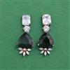 Cz Classic Earring With Black Rose Plating