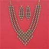 Cubic Zirconia Classic Necklace With Mehndi Plating