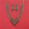 Cubic Zirconia Classic Necklace With Mehndi Plating