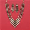 Cubic Zirconia Classic Necklace With Mehndi Plating