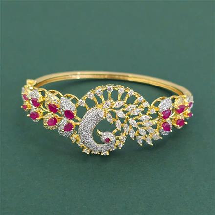 Cz Openable Kada With 2 Tone Plating