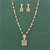 Cz Classic Necklace Set With 2 Tone Plating