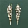 Cz Classic Earring With 2 Tone Rhodium Plating