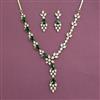Cubic Zirconia Classic Necklace With Mehndi Plating