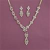 Cubic Zirconia Classic Necklace With Mehndi Plating