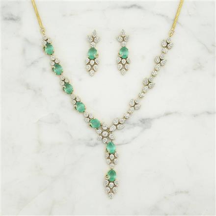 Cubic Zirconia Classic Necklace With Mehndi Plating