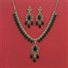 American Diamond Classic Necklace With Mehndi Plating
