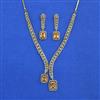 Cubic Zirconia Classic Necklace With Mehndi Plating