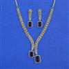 Cubic Zirconia Classic Necklace With Mehndi Plating