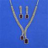 Cubic Zirconia Classic Necklace With Mehndi Plating