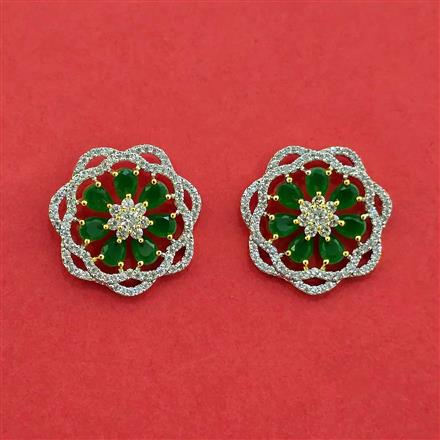 Cubic Zirconia Tops With 2 Tone Plating