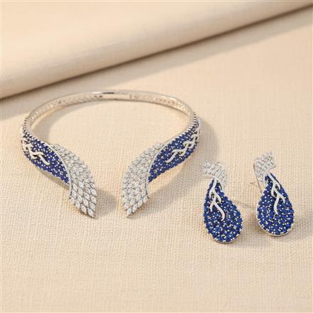 Cubic Zirconia Classic Necklace With Rhodium Plating