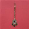 Cubic Zirconia Classic Tikka With Mehndi Plating