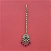 Cubic Zirconia Classic Tikka With Mehndi Plating