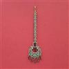 Cubic Zirconia Classic Tikka With Mehndi Plating