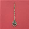 Cubic Zirconia Classic Tikka With Mehndi Plating