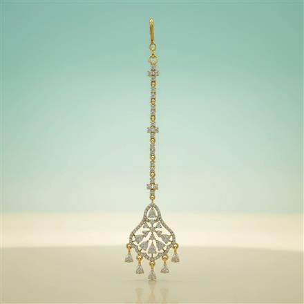 Cubic Zirconia Classic Tikka With Mehndi Plating