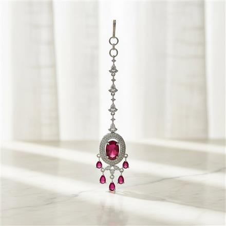 Cz Classic Tikka With Rhodium Plating