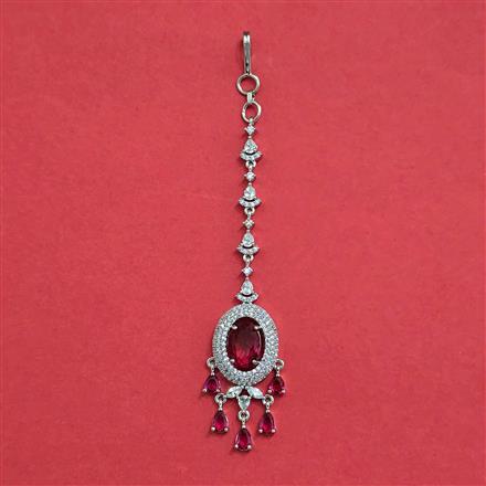 Cz Classic Tikka With Rhodium Plating