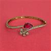 Cz Openable Bangles With Mehndi Plating